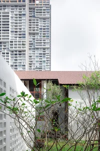 Modern Tropical 2-Story Home Design: The LP16 House Featuring North-South Ventilation, Private Pool, and Sustainable Wooden Louvers for Multi-Generational Living-15
