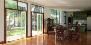 Modern Tropical 2-Story Home Design: The LP16 House Featuring North-South Ventilation, Private Pool, and Sustainable Wooden Louvers for Multi-Generational Living-10