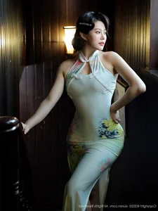 Elegant Modern Cheongsam Fashion and Oriental Aesthetic Photography: XiuRen No.10749 Featuring the Graceful Lilyanna-4