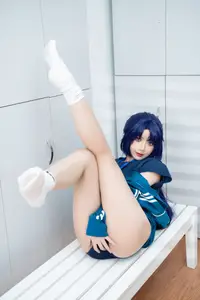 Coser PoppaChan Hayase Yuuka Part01: Dynamic & Alluring Locker Room Cosplay-0