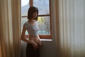 Artistic Indoor Rope Art Photography Featuring Jie Mo - YiTuYu Art Language Vol.9373 | Elegant Atmospheric Portraits and Creative Visual Storytelling-1