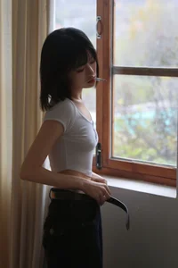 Artistic Indoor Rope Art Photography Featuring Jie Mo - YiTuYu Art Language Vol.9373 | Elegant Atmospheric Portraits and Creative Visual Storytelling-11