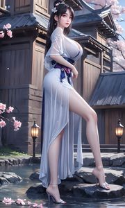 AI Generated Jian Lai Ruan Xiu Xiao Pa Cai: Cherry Blossom Serenity 0057-4341035951-7