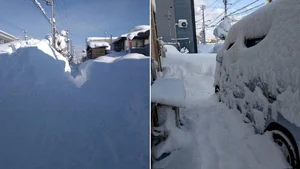 Record-Breaking 1.7 Meters of Snow Buries Streets in Aomori, Northern Japan, Prompting Military Emergency Response-1