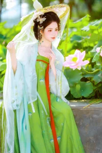 Xiao Du Tong Xue: Elegant Sunset Creek Portrait Series from YiTuYu Art Language Vol.9376 - Aesthetic Outdoor Lifestyle Photography-33