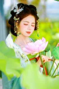 Xiao Du Tong Xue: Elegant Sunset Creek Portrait Series from YiTuYu Art Language Vol.9376 - Aesthetic Outdoor Lifestyle Photography-13