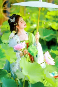 Xiao Du Tong Xue: Elegant Sunset Creek Portrait Series from YiTuYu Art Language Vol.9376 - Aesthetic Outdoor Lifestyle Photography-16