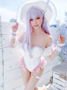 Ethereal Charm: Ely_eee Captivates in the Stunning Plymouth Swimsuit Collection-8