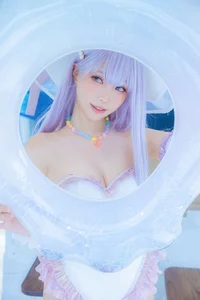 Ethereal Charm: Ely_eee Captivates in the Stunning Plymouth Swimsuit Collection-11