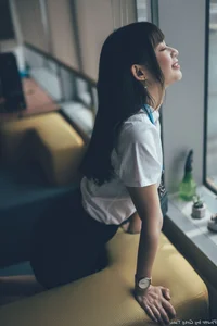 Sophisticated Office Lady Fashion: Ruoying in Elegant White Blouse, Black Pencil Skirt, and Sheer Stockings for a Professional Corporate Look-42