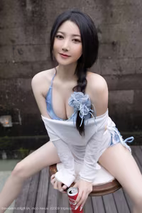 XiuRen No.10377: Yu Zi Jiang Fish – Graceful Beauty by the Summer Pool-22