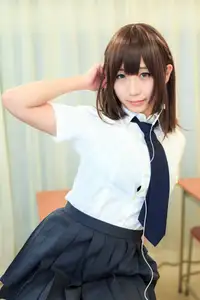 Moe Iori in School Uniform: Pure Charm of "Monday's Child" Part03.-9