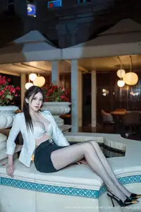 Li Li Sha in XingYan Vol.406: Elegant Allure on a Summer Night-15