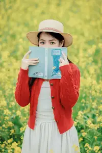 Gentle Beauty: A Girl in a Vibrant Rapeseed Flower Field, Spring Serenity-4