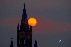 Majestic Ancient Church at Sunset: A Stunning Vietnamese Landscape-0