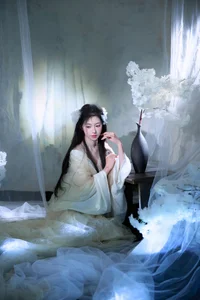 Ethereal Moonlight Muse: Discover the Poetic Beauty of Fen Mian Gu Niang-13