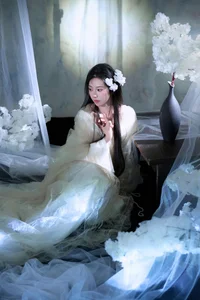 Ethereal Moonlight Muse: Discover the Poetic Beauty of Fen Mian Gu Niang-7