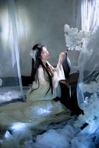 Ethereal Moonlight Muse: Discover the Poetic Beauty of Fen Mian Gu Niang-2