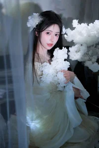 Ethereal Moonlight Muse: Discover the Poetic Beauty of Fen Mian Gu Niang-0