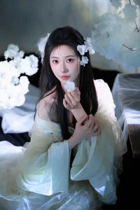 Ethereal Moonlight Muse: Discover the Poetic Beauty of Fen Mian Gu Niang-3
