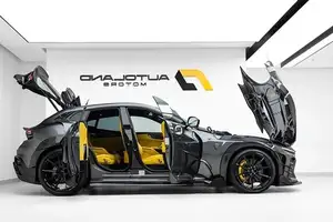 Discover the stunning Keyvany-tuned Ferrari Purosangue: Aggressive exterior meets vibrant yellow interior-4