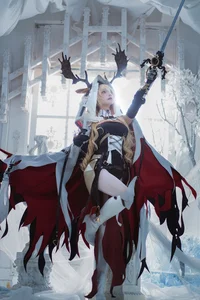 Stunning Arknights Viviana Rost Cosplay by Yi Qian Zhi Mao Bo He: The Candle Knight (13P Image Gallery)-7