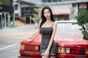 Sophisticated Urban Grace: Yin Zi Er’s Dark Gray Silhouette-4