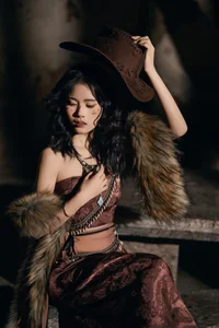 Wild Elegance: Liao Xiao Lan's Cinematic Style in YiTuYu Vol.8963-4