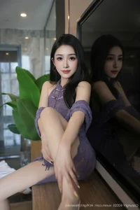 Elegant Lavender Moments with Xiao A Jiao Gill in XiuRen No.10801 Collection-5