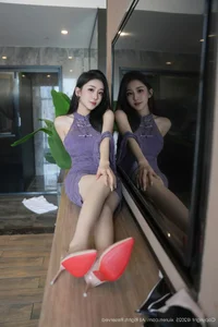 Elegant Lavender Moments with Xiao A Jiao Gill in XiuRen No.10801 Collection-14