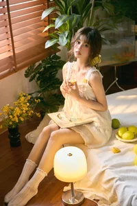 Lemony Summer Aesthetic: Art Language Vol.9345 Featuring Xiao Xin Yi Yi - Vibrant Portrait Photography and Sun-Kissed Seasonal Style Inspiration-8