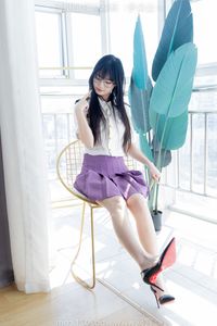 BoBoSocks No.538: Elegant Chinese Model in Mini Skirt, High Heels, and Crystal Socks-1