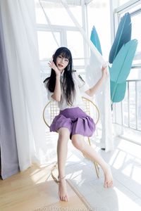 BoBoSocks No.538: Elegant Chinese Model in Mini Skirt, High Heels, and Crystal Socks-24