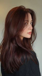 Korean Brown Hair Color Enhancing Skin Tone for Beautiful Girls Easy to Style-15