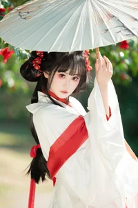 Hanfu Elegance Amidst Camellias YiTuYu Vol.8881 Jiao Yi Zhi Sui Sui-6