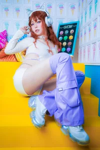Y2K Cyber Cat Vibes: A Futuristic Fashion Journey with Coser Ely_eee-12
