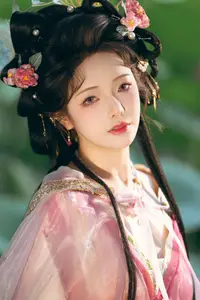 Coser Wen Mei Bu Jiang Dao Li - Mid-Autumn Festival: Ethereal Hanfu Beauty Amidst Serene Landscapes-3