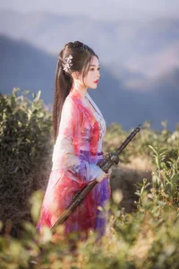 Elegant Traditional Aesthetic and Swordplay Artistry: YiTuYu Art Language Vol.9295 Featuring Model Cang Da Lao-6