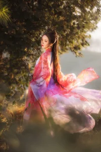 Elegant Traditional Aesthetic and Swordplay Artistry: YiTuYu Art Language Vol.9295 Featuring Model Cang Da Lao-3