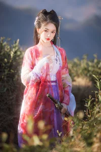 Elegant Traditional Aesthetic and Swordplay Artistry: YiTuYu Art Language Vol.9295 Featuring Model Cang Da Lao-4