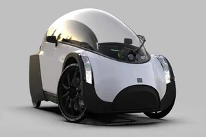 TwoZero Electric Bike: The Futuristic 4-Wheel E-Bike with a Spaceship Cockpit for Sustainable Urban Commuting and Energy-Efficient Travel-1