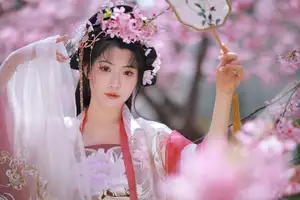 YiTuYu Vol.8715 A Ming: Enchanting Fairy Amidst Blooming Sakura - A Vision of Art Language-0