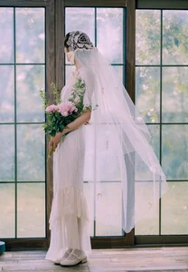 Elegant Lace Cheongsam Fashion: Art Language Vol.9356 featuring Model Meng – Timeless Retro Style Portrait Photography-7