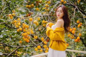 VGU No.120: Radiant Youth Amidst Golden Blooms – A Captivating Summer Portrait-14