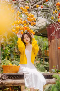 VGU No.120: Radiant Youth Amidst Golden Blooms – A Captivating Summer Portrait-22