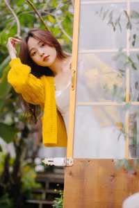 VGU No.120: Radiant Youth Amidst Golden Blooms – A Captivating Summer Portrait-9