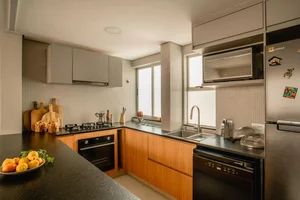 Transform 150m2 apartment into a cozy gathering space by removing partition walls-6