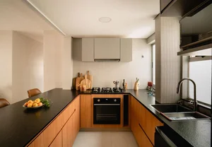 Transform 150m2 apartment into a cozy gathering space by removing partition walls-18