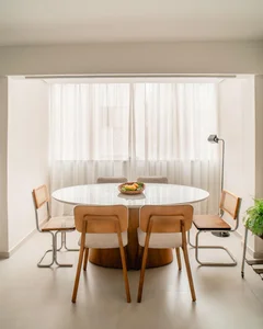 Transform 150m2 apartment into a cozy gathering space by removing partition walls-5