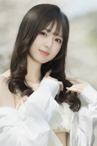 Elegant Portrait Photography: YiTuYu Art Language Vol.9296 featuring Ci Qing Shi Dou Ya in Minimalist White Fashion Style-5